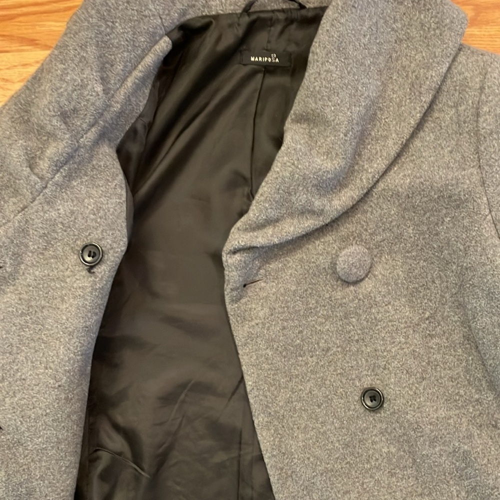 Mariposa gray wool coat size 6 From Austria - Picture 6 of 14
